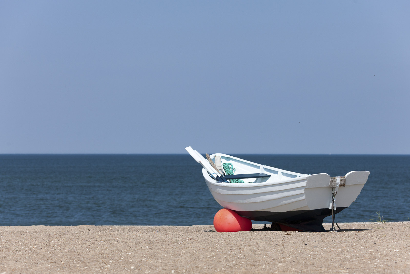 Dinghy on beach