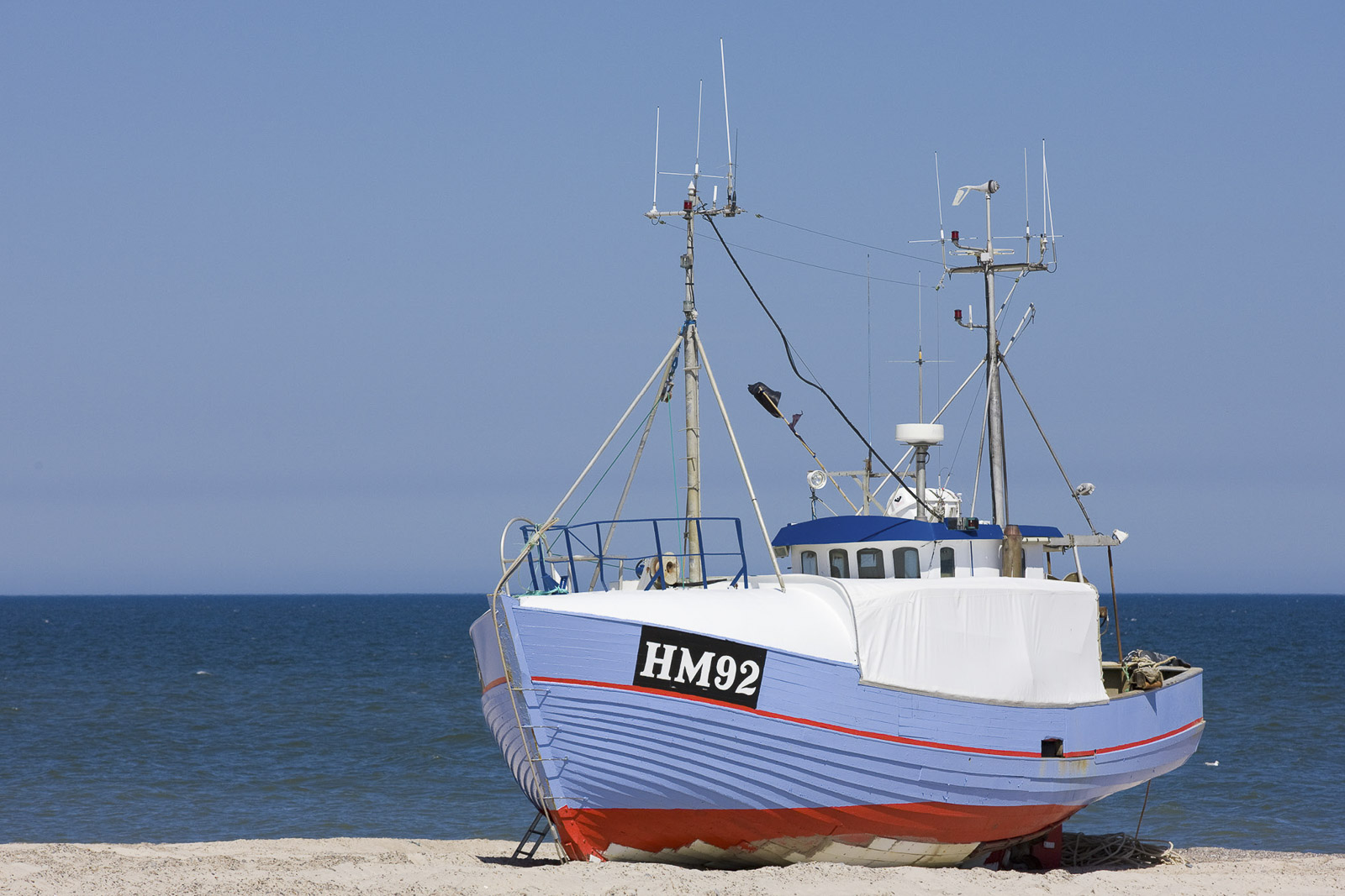 Fishing boat on the beach