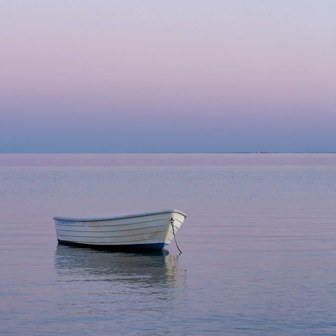 Boat in evening light